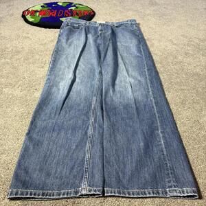 BLUE Y2K OLD NAVY LOOSE BAGGY JEANS😮‍💨